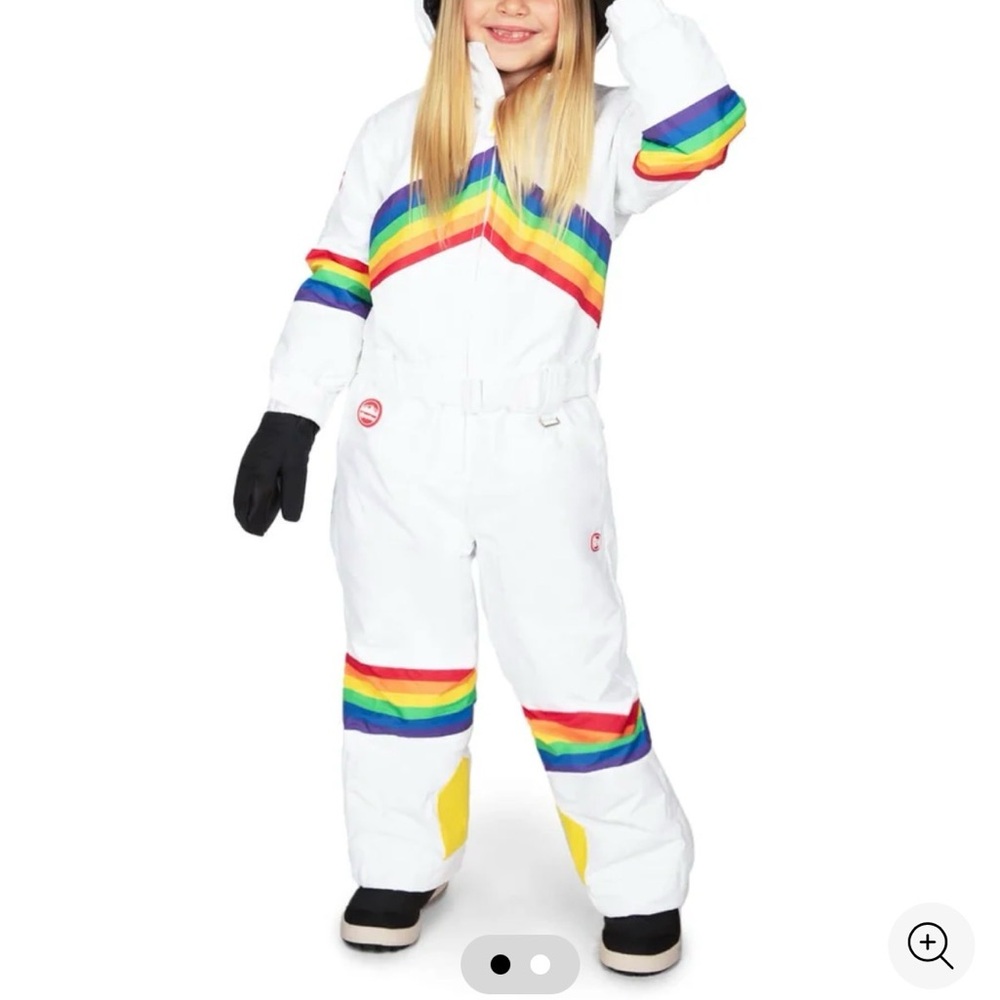Tipsy Elves White Snowsuit SUNRISE SHREDDER SNOW SUIT